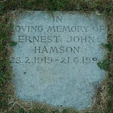 Hamson memorial stone