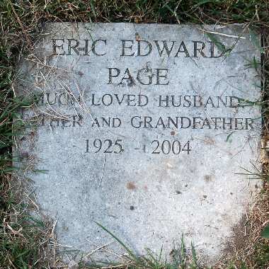 Page memorial stone