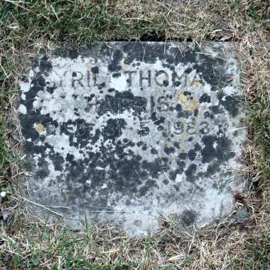 Harris memorial stone