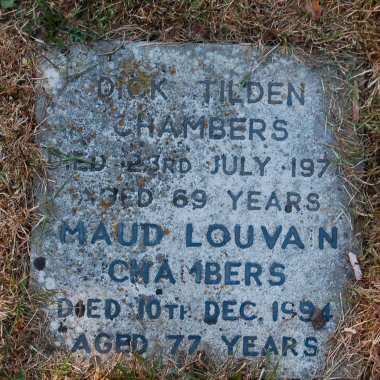 Chambers memorial stone