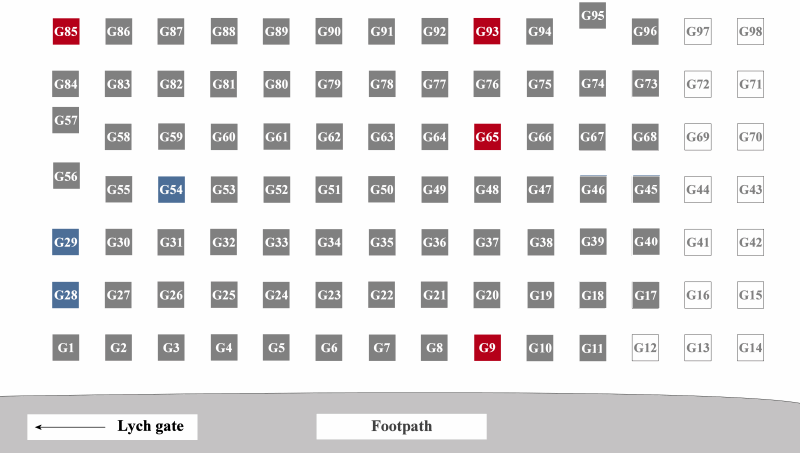 Garden of remembrance clickable map
