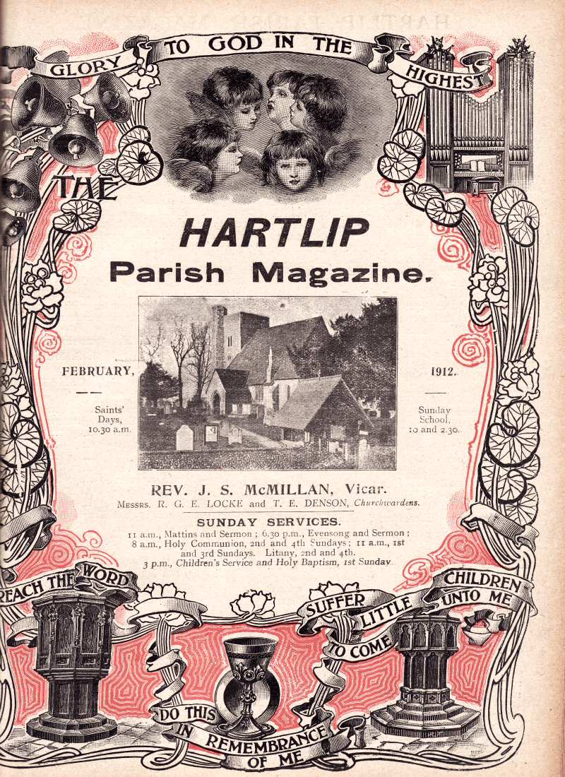 Parish Magazine page number 1 for Feb 1912