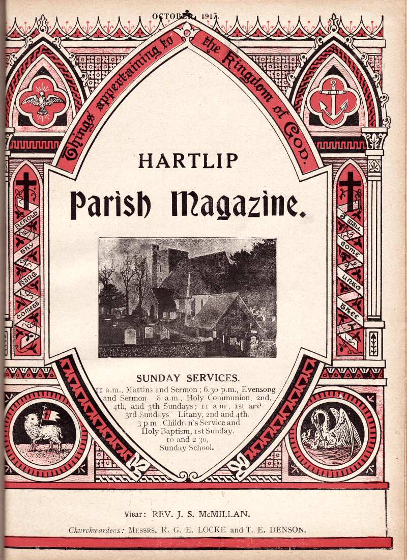 Parish Magazine page number 1 for Oct 1917