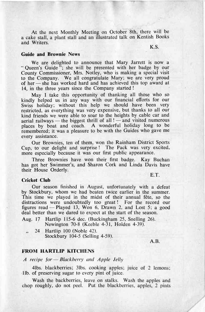 Parish Magazine page number 6 for Oct 1963