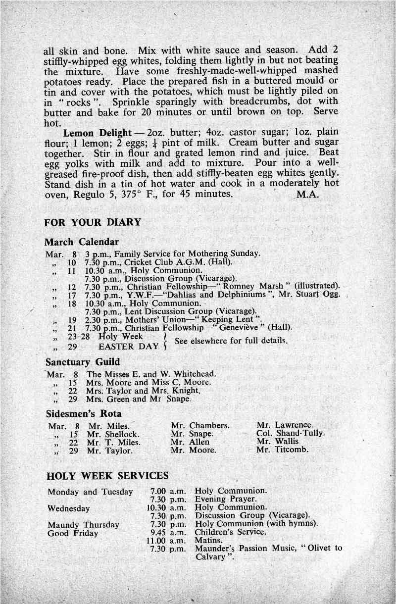 Parish Magazine page number 7 for Mar 1964