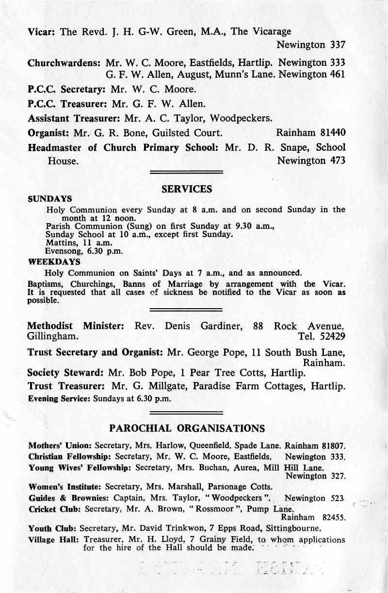 Parish Magazine page number 2 for Dec 1965