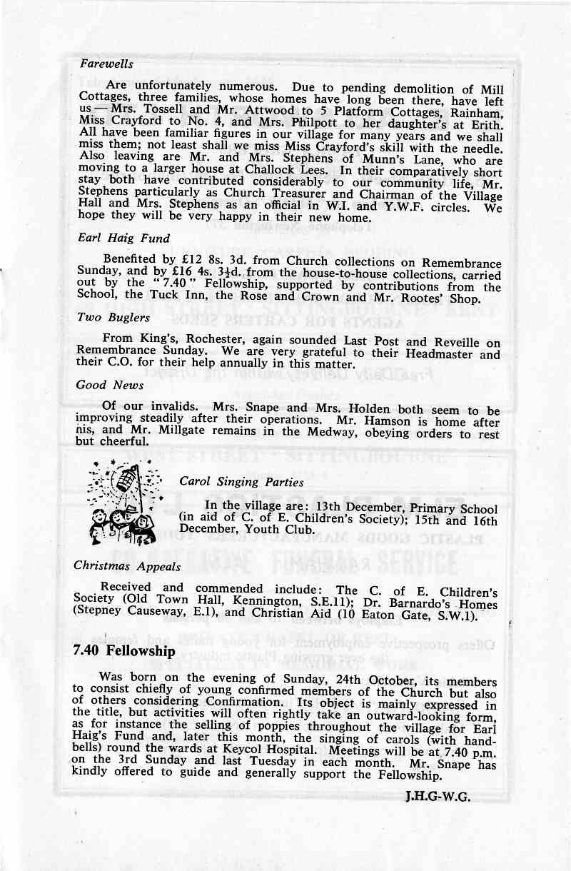 Parish Magazine page number 5 for Dec 1965
