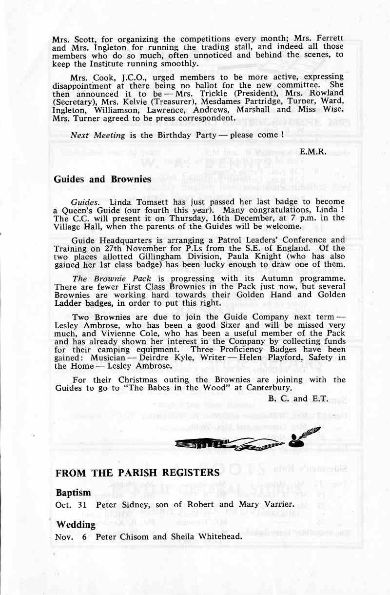 Parish Magazine page number 7 for Dec 1965