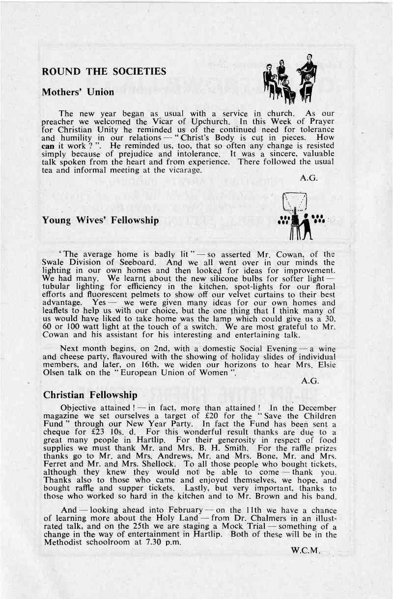 Parish Magazine page number 6 for Feb 1965