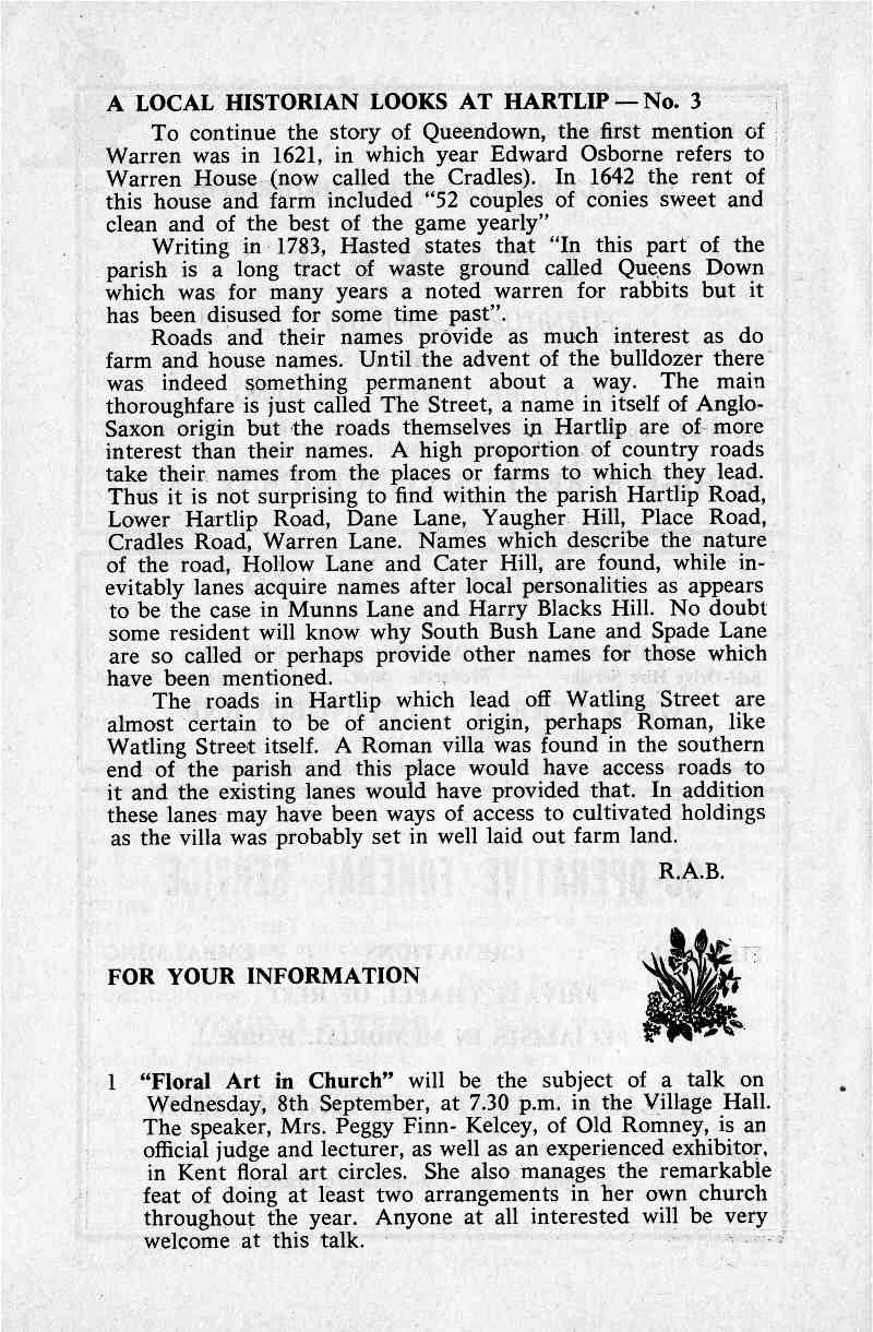 Parish Magazine page number 6 for Sep 1965