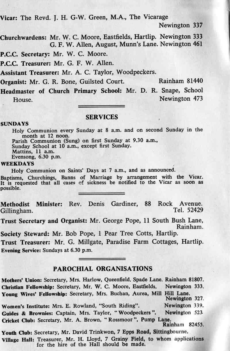 Parish Magazine page number 2 for Jan 1966
