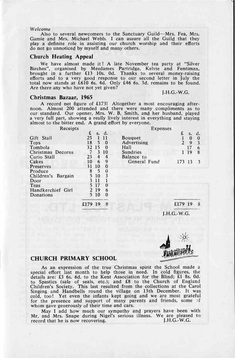 Parish Magazine page number 5 for Jan 1966