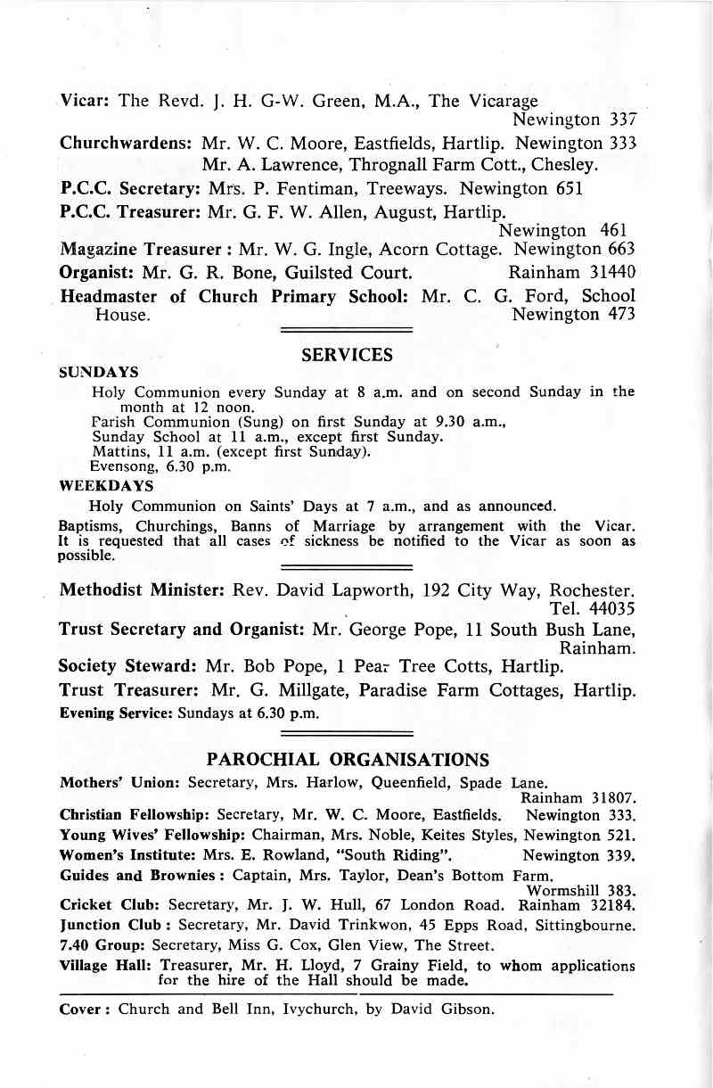 Parish Magazine page number 2 for Dec 1967