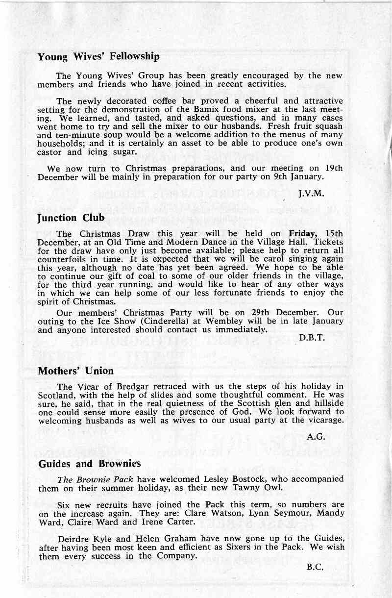 Parish Magazine page number 6 for Dec 1967