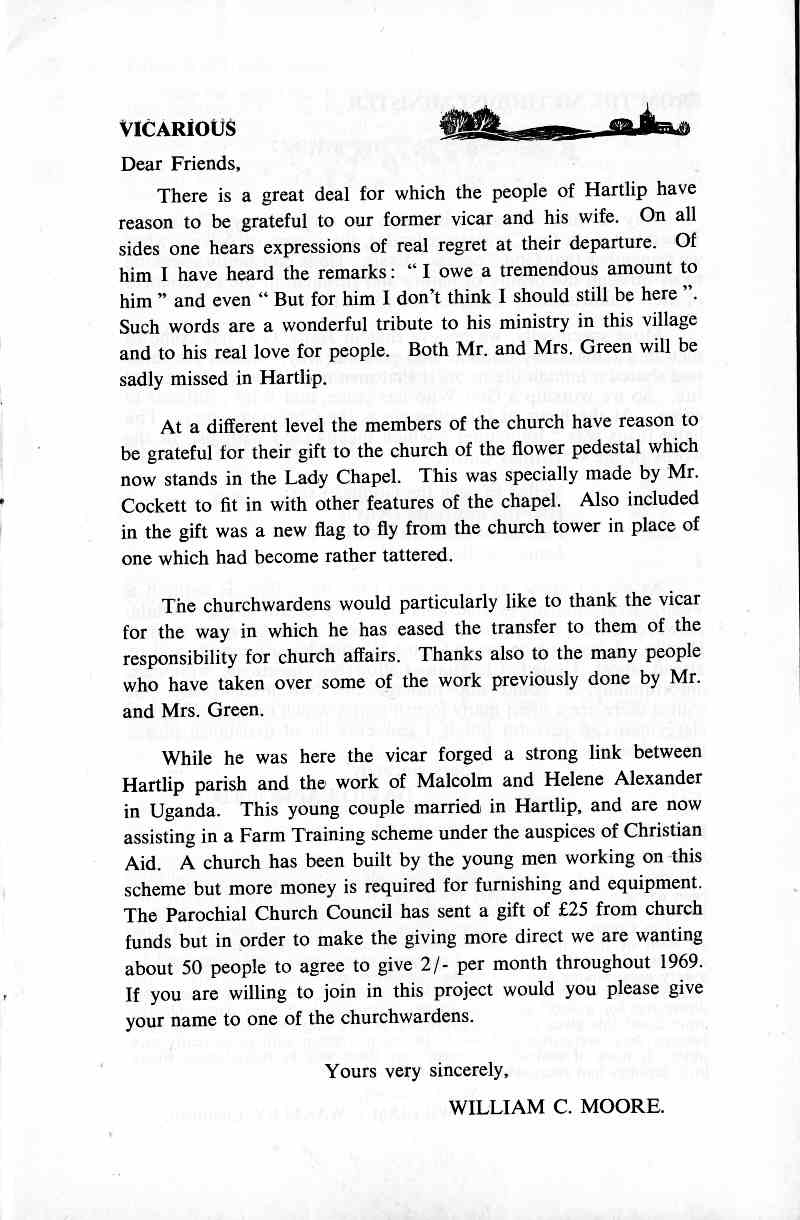 Parish Magazine page number 3 for Dec 1968
