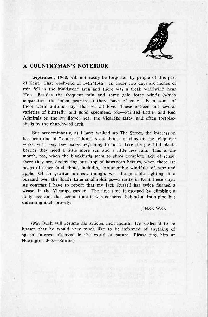 Parish Magazine page number 7 for Oct 1968