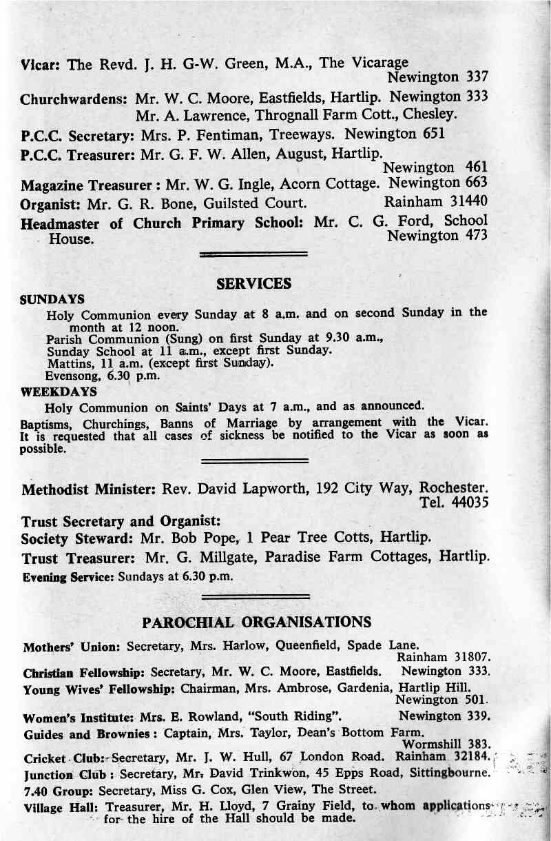 Parish Magazine page number 2 for Sep 1968