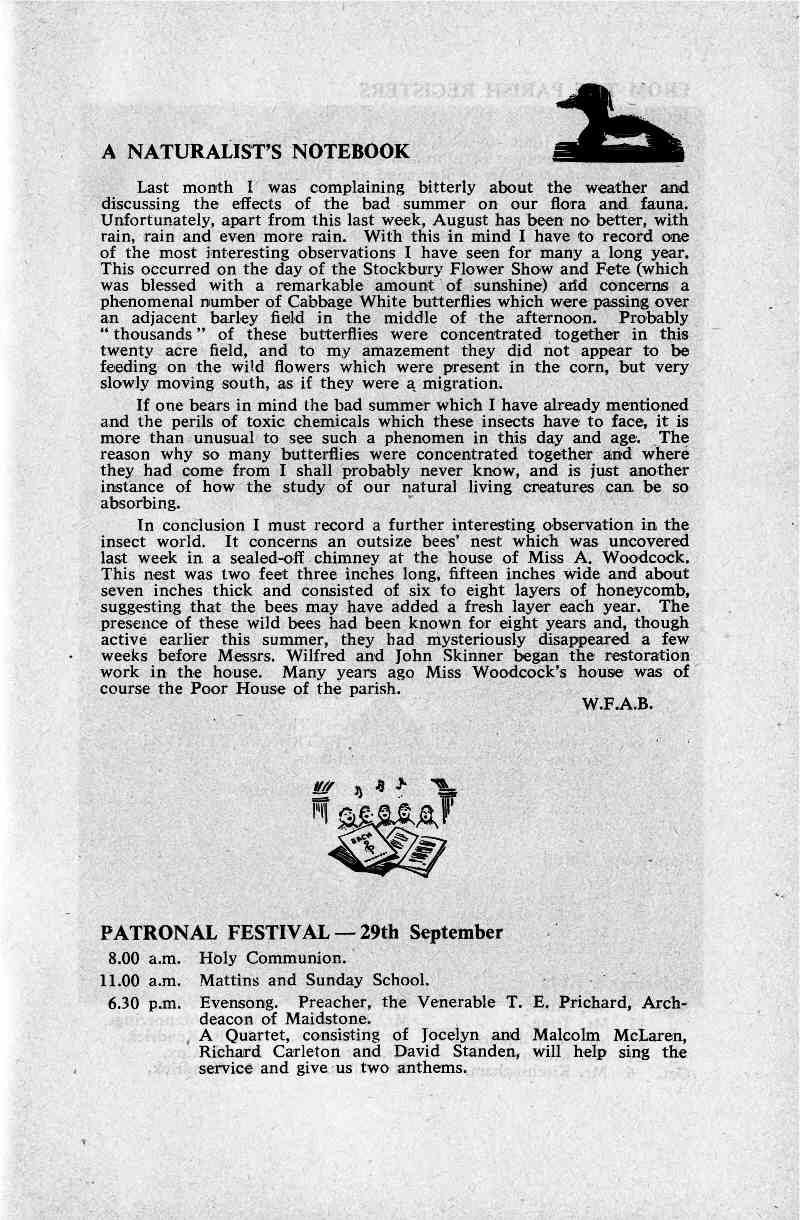 Parish Magazine page number 8 for Sep 1968