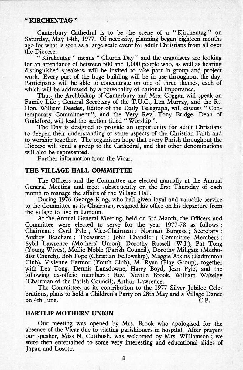 Parish Magazine page number 6 for Apr 1977