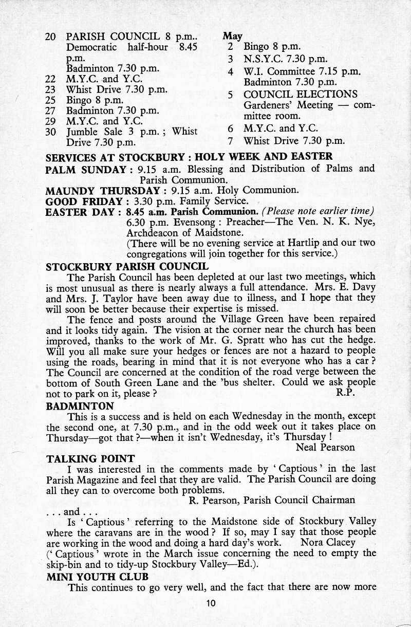 Parish Magazine page number 8 for Apr 1977