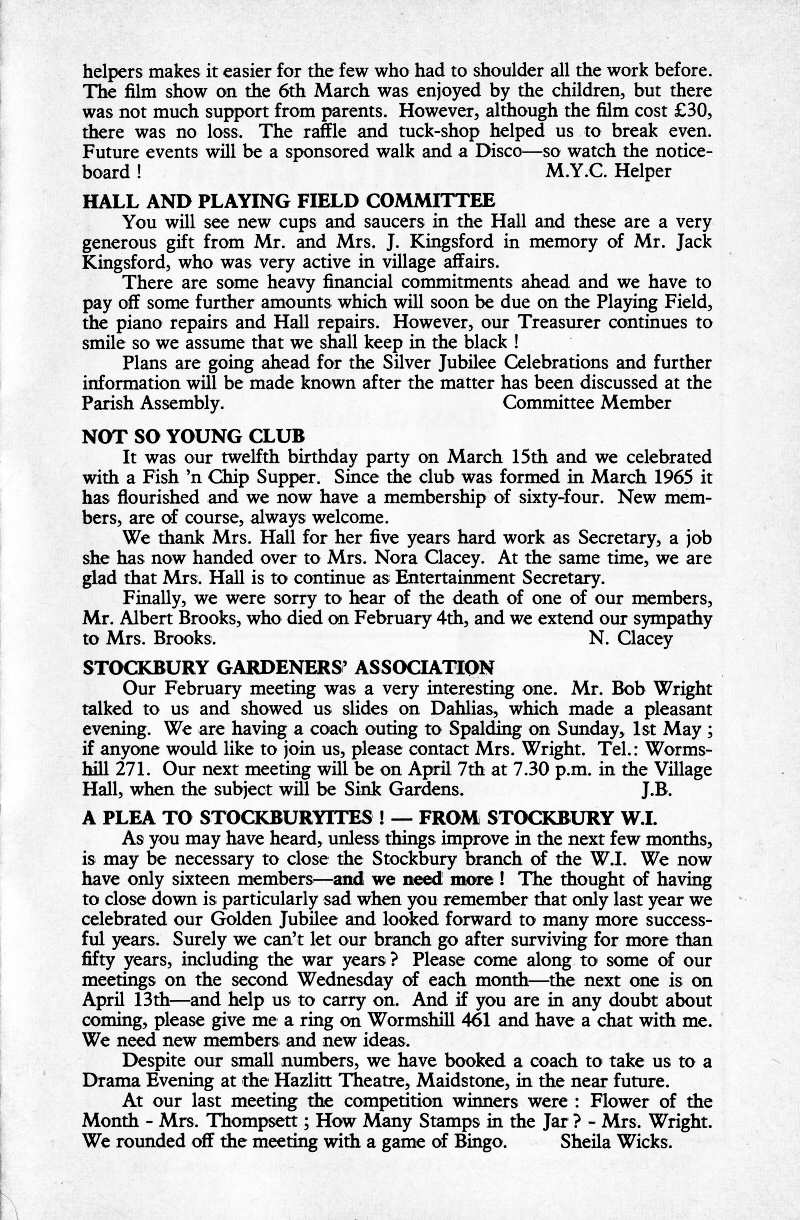 Parish Magazine page number 9 for Apr 1977