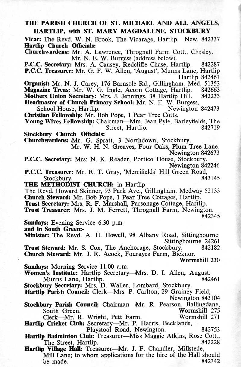 Parish Magazine page number 2 for Aug 1977
