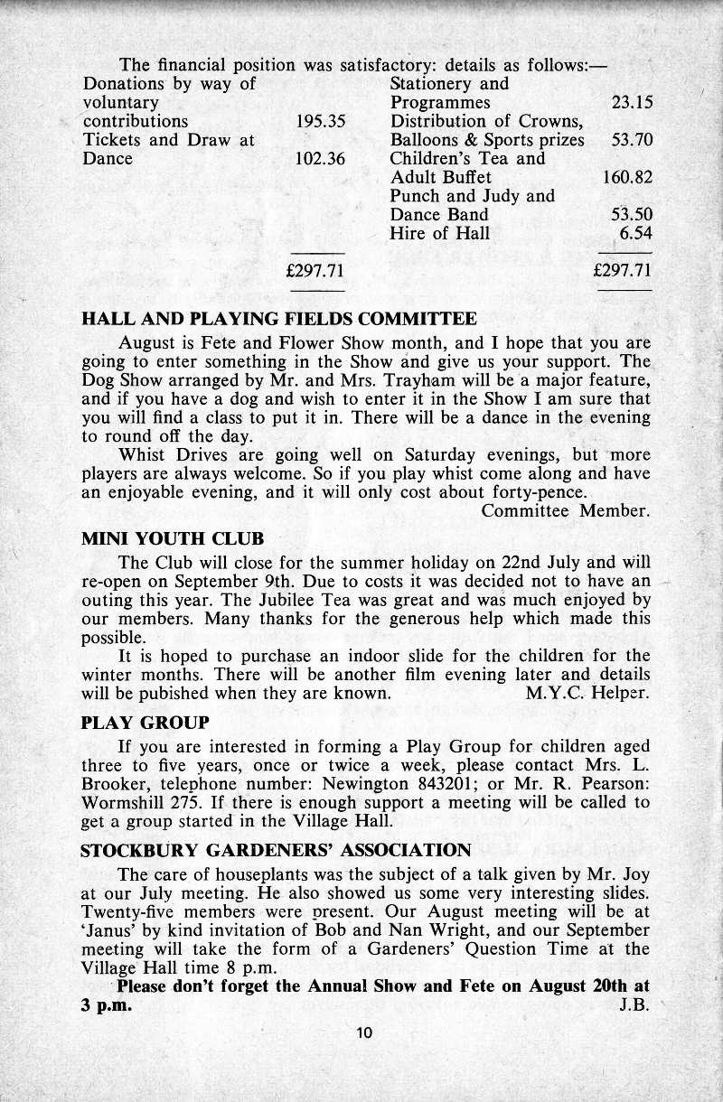 Parish Magazine page number 8 for Aug 1977