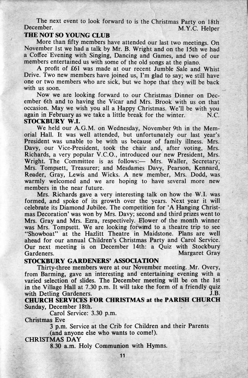 Parish Magazine page number 9 for Dec 1977