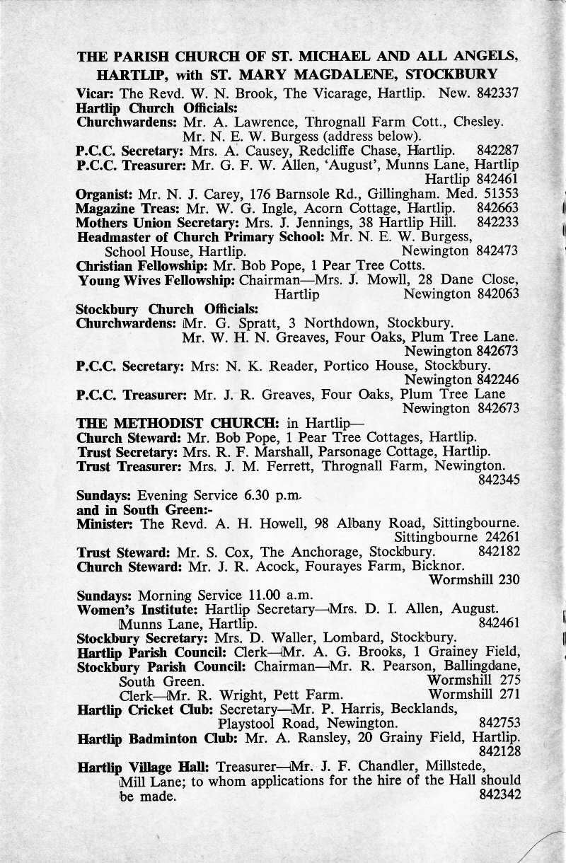Parish Magazine page number 2 for Feb 1977