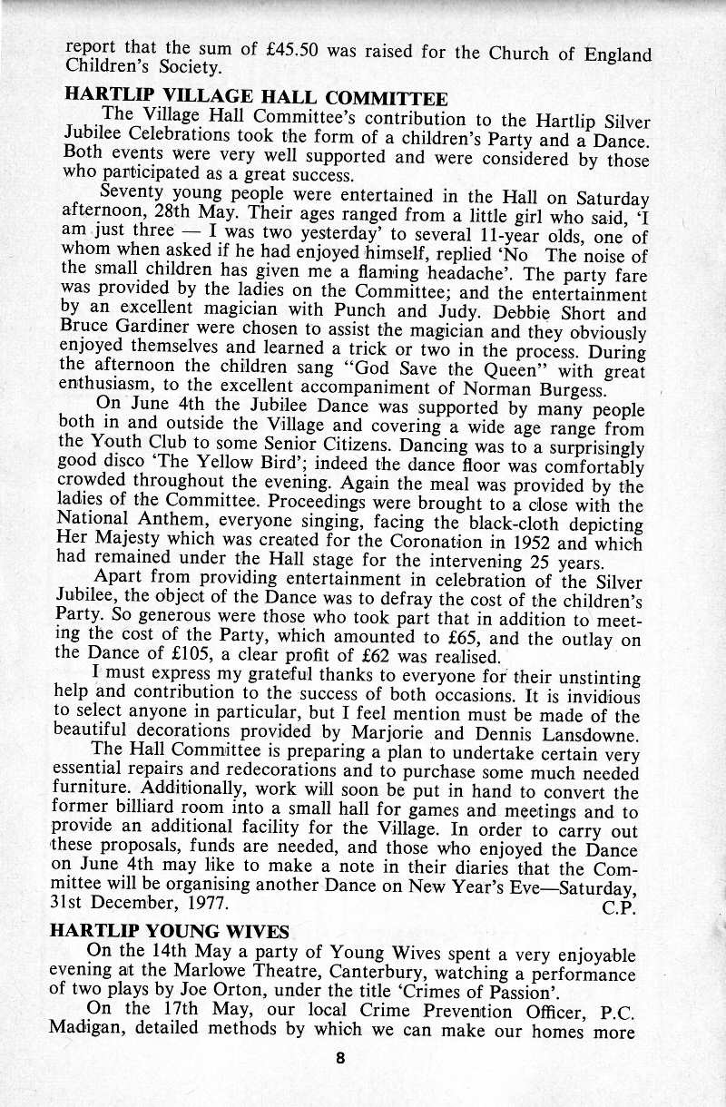 Parish Magazine page number 6 for Jul 1977
