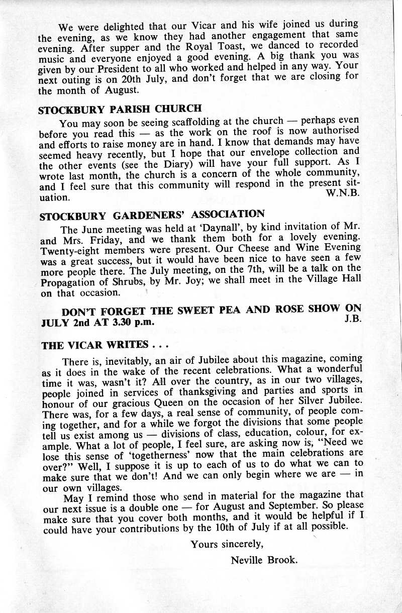 Parish Magazine page number 9 for Jul 1977