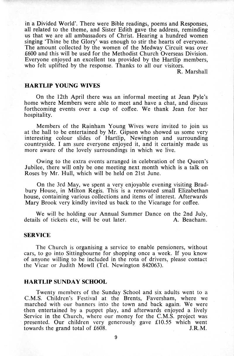 Parish Magazine page number 7 for Jun 1977