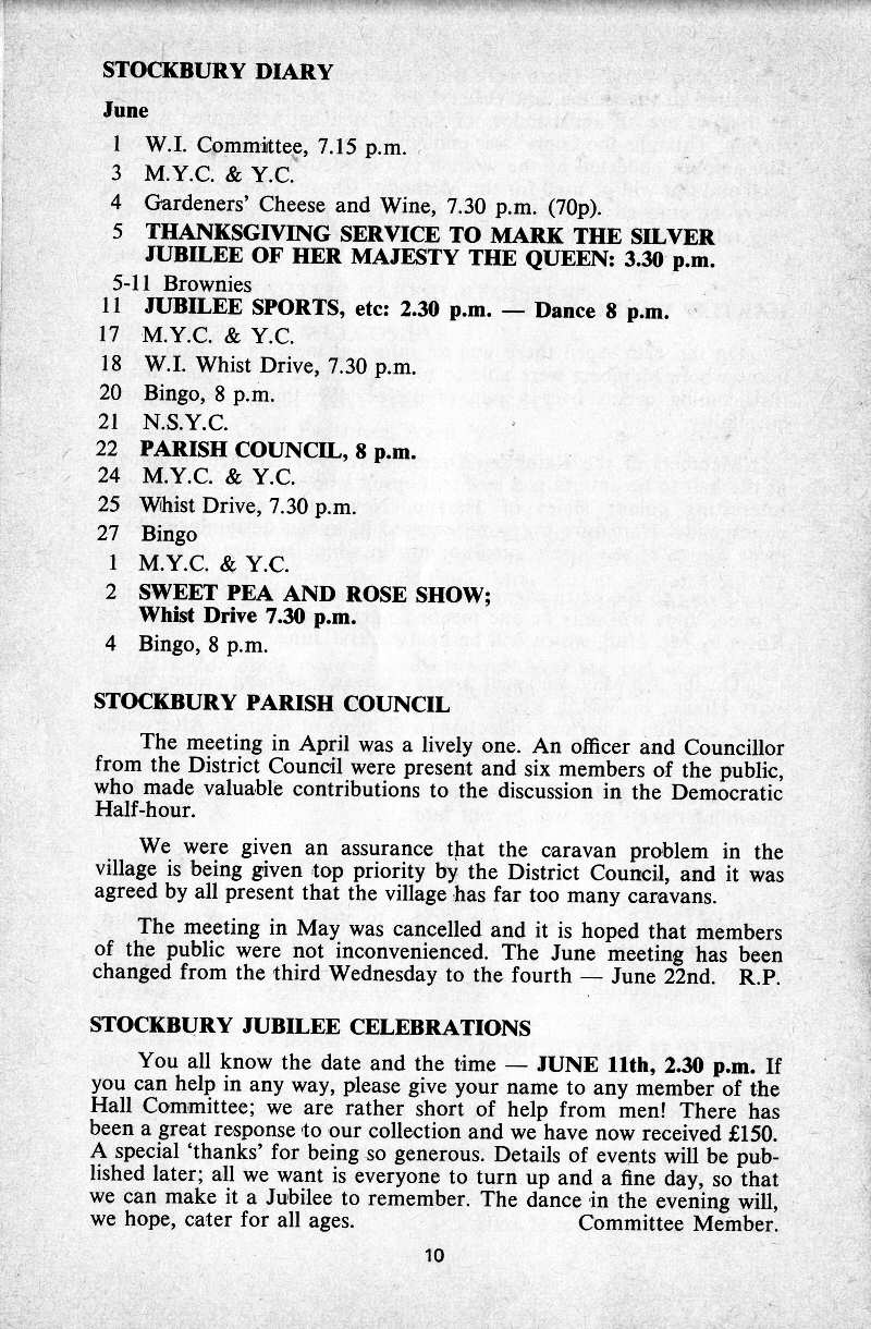Parish Magazine page number 8 for Jun 1977