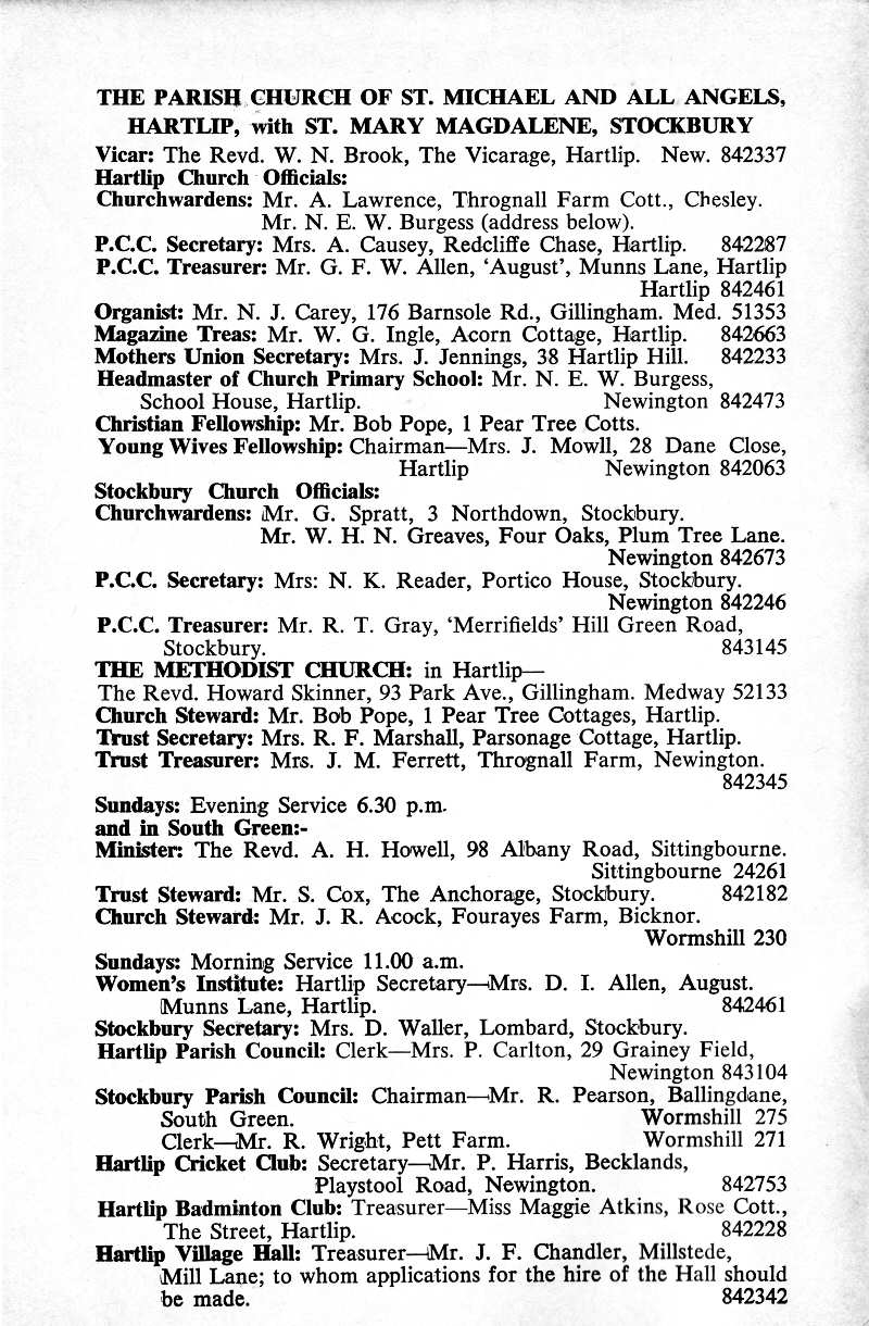 Parish Magazine page number 2 for May 1977