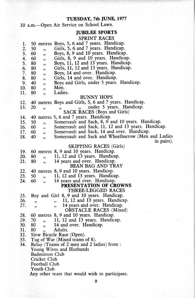 Parish Magazine page number 7 for May 1977