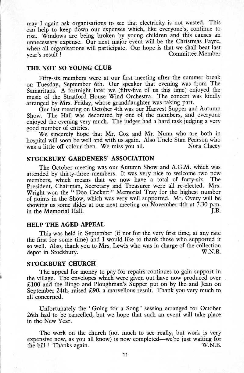 Parish Magazine page number 9 for Nov 1977