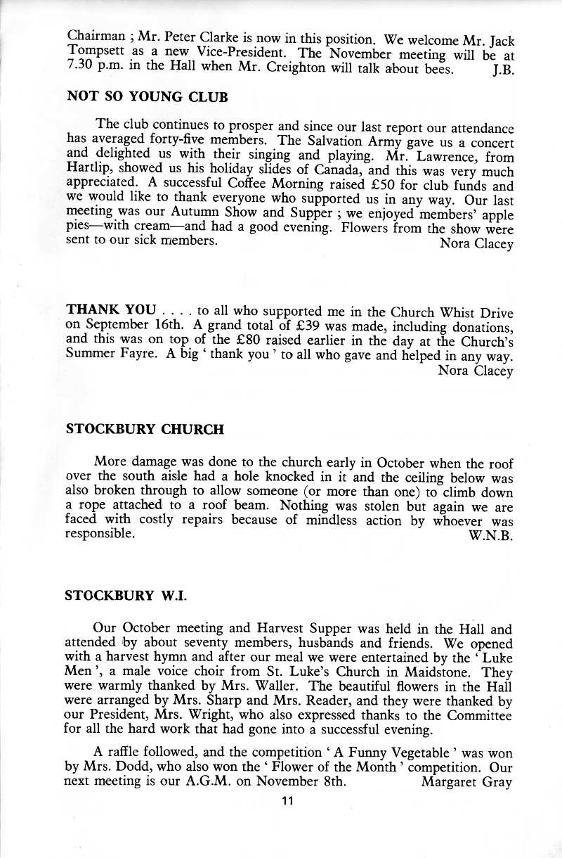 Parish Magazine page number 9 for Nov 1978
