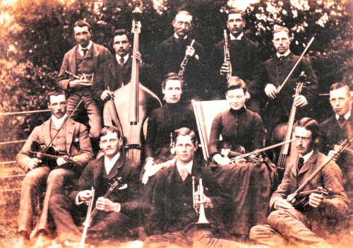 Mr. Miles in the Hartlip Village Band